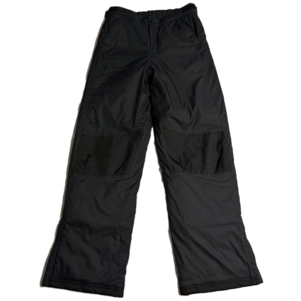 L.L.Bean Insulated Snow Pants Kids 18 Black Ski Snowboard Winter Outdoor - EUC